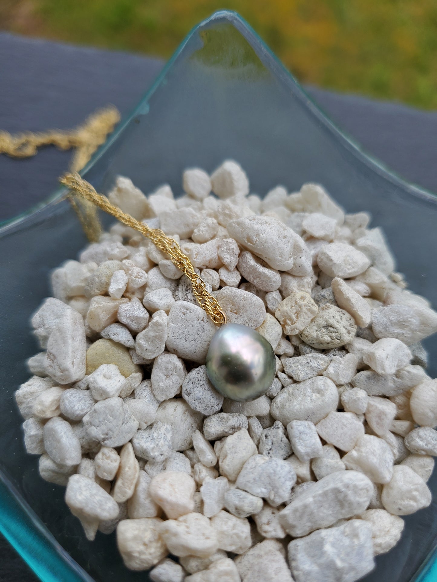 Tear Drop Tahitian Pendant