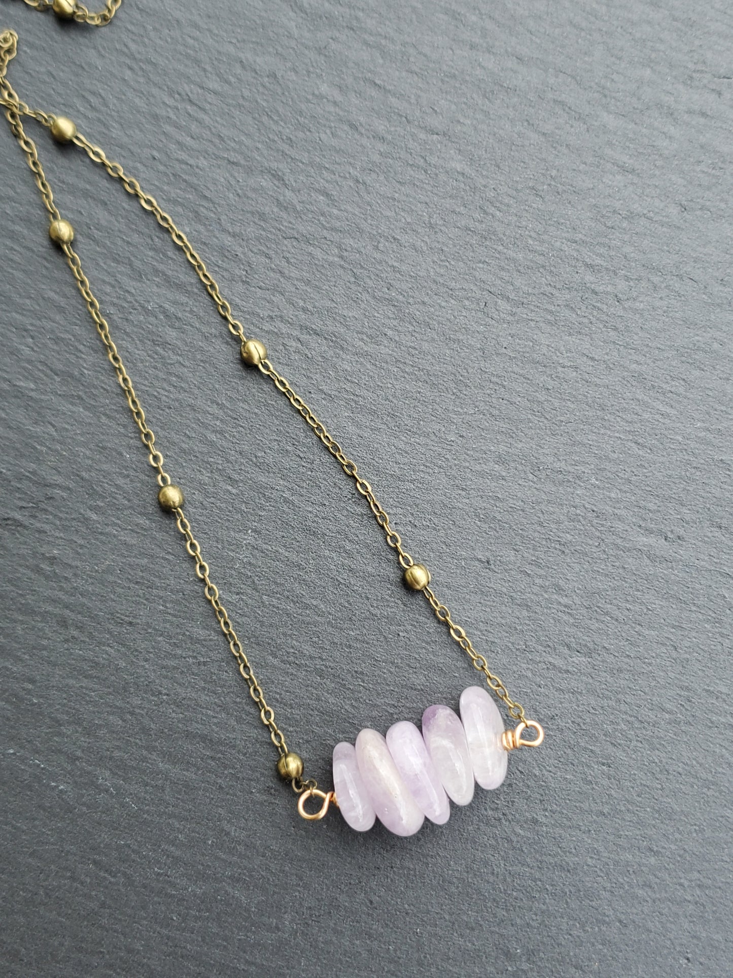 Antique Chain with Amethyst