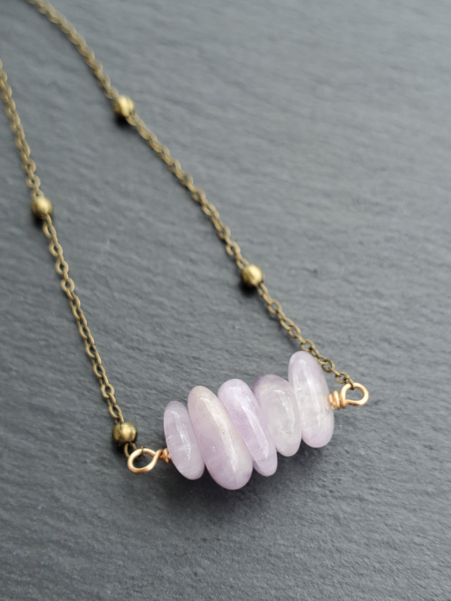 Antique Chain with Amethyst