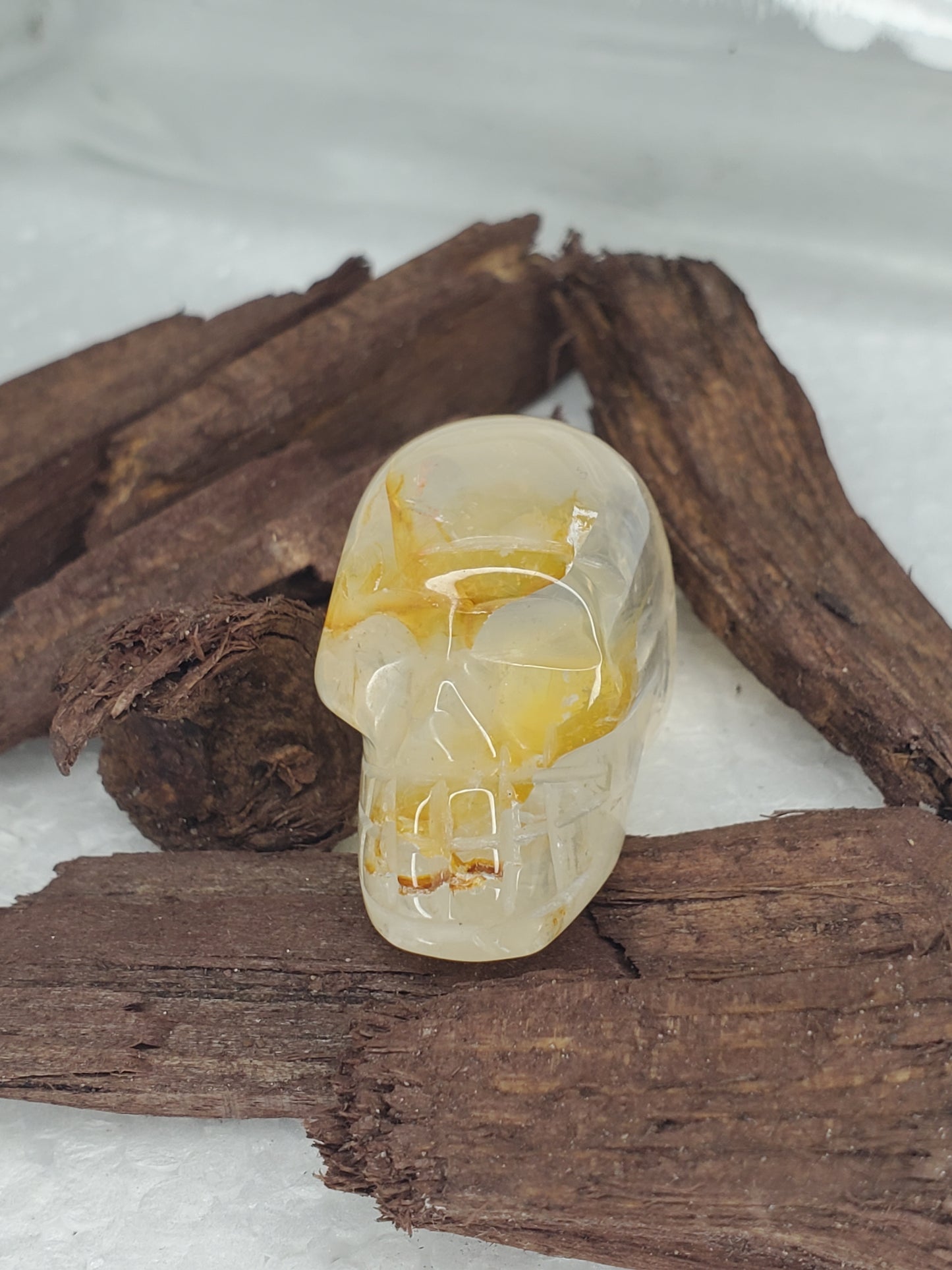 Citrine Skull