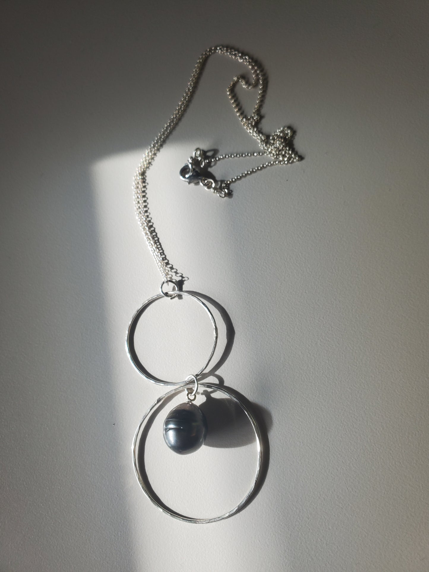 Tear Drop Tahitian Hoop Pendant