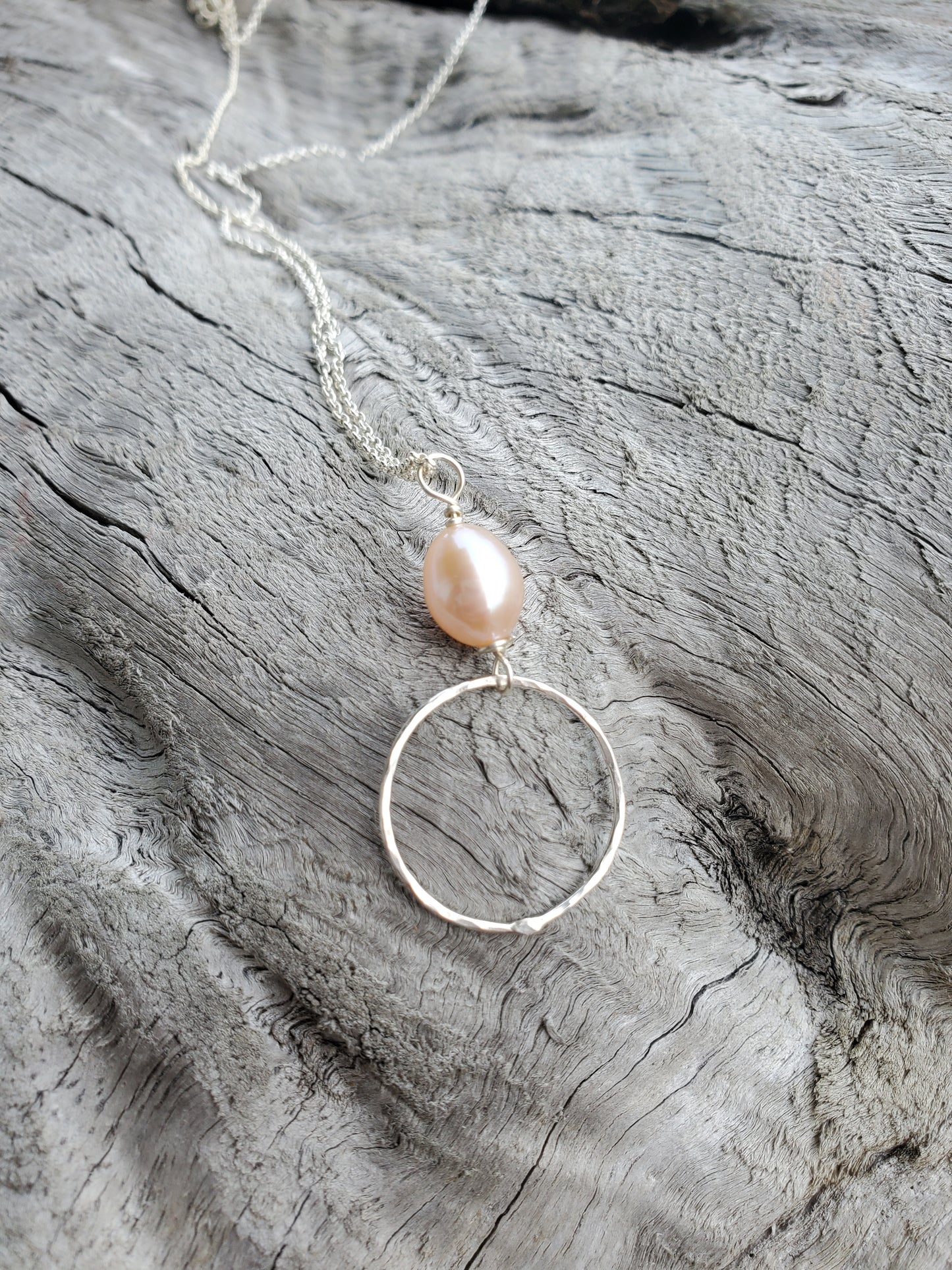 Pink Edison Pearl Necklace