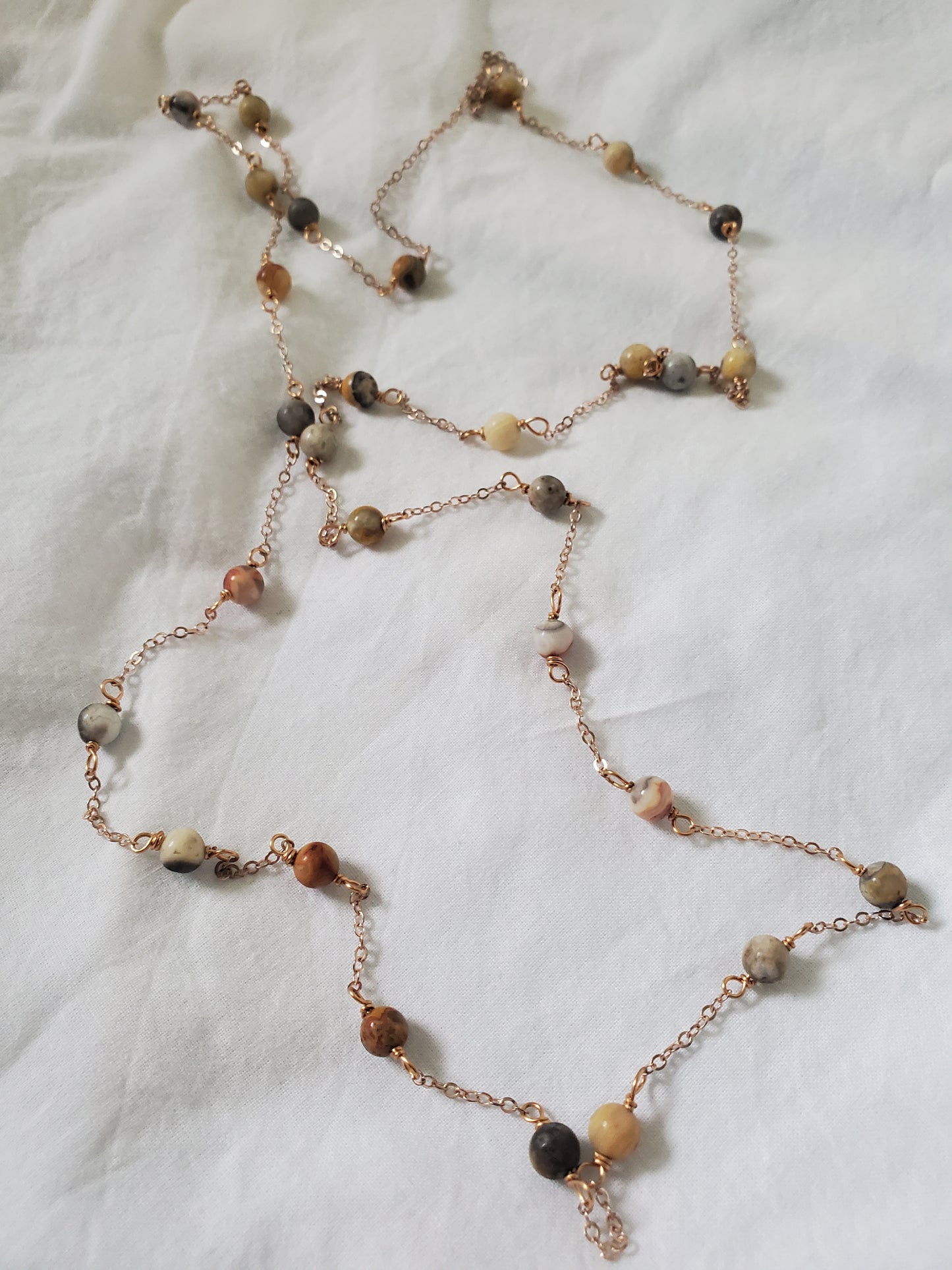 Crazy Agate Gemstone Necklace