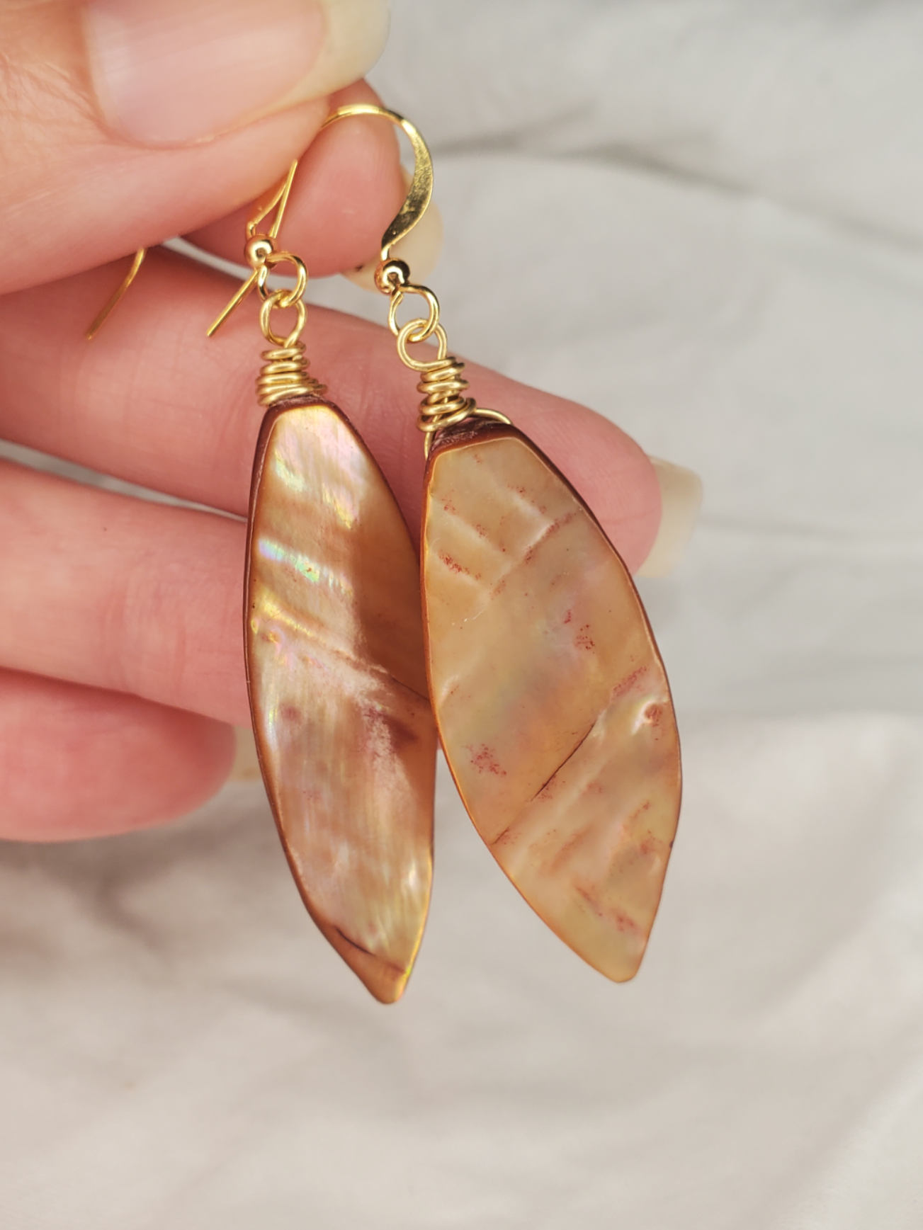 Shell Marquise Dangle