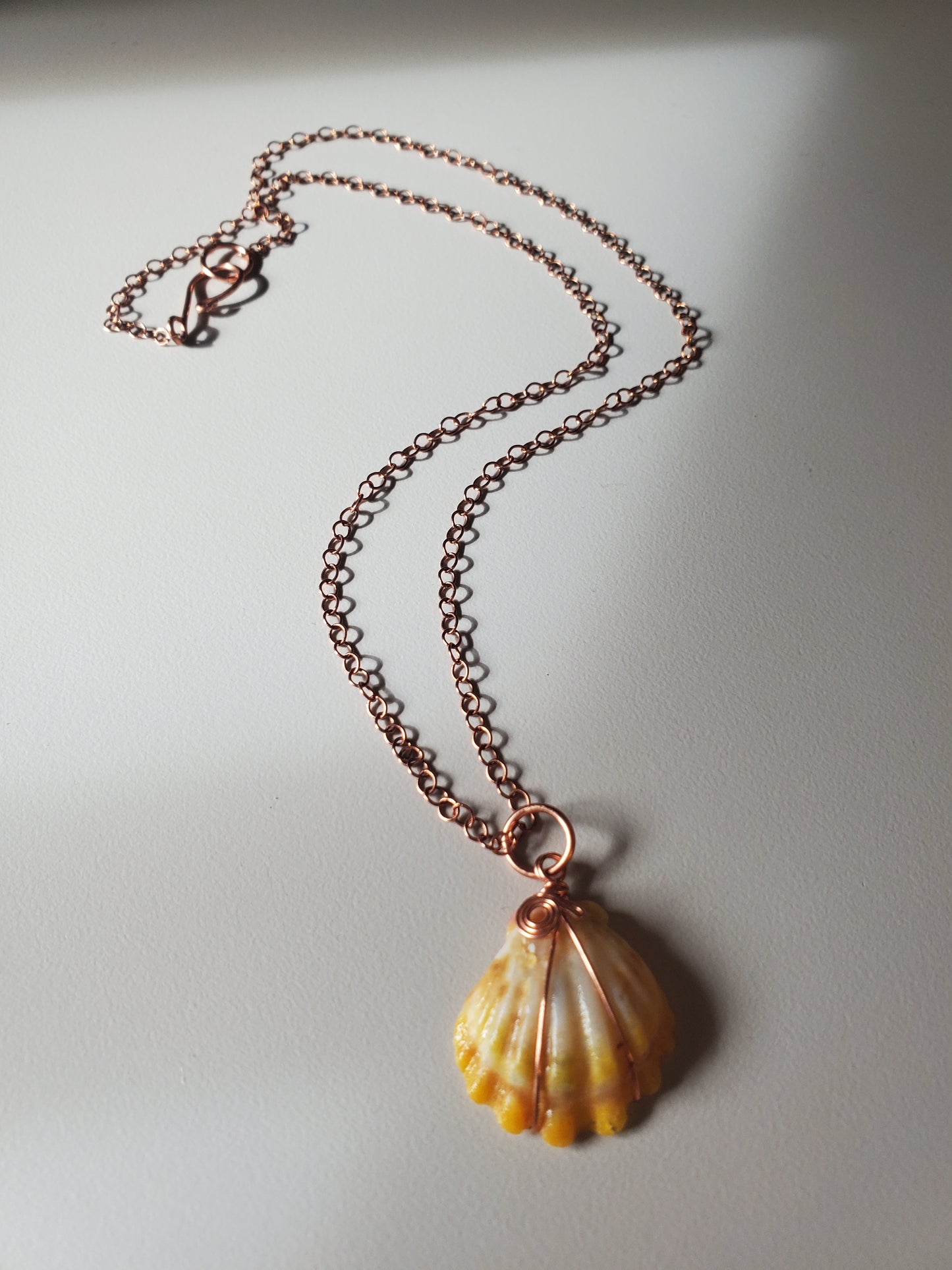 Hawaiian Sunrise Shell Pendant-Copper