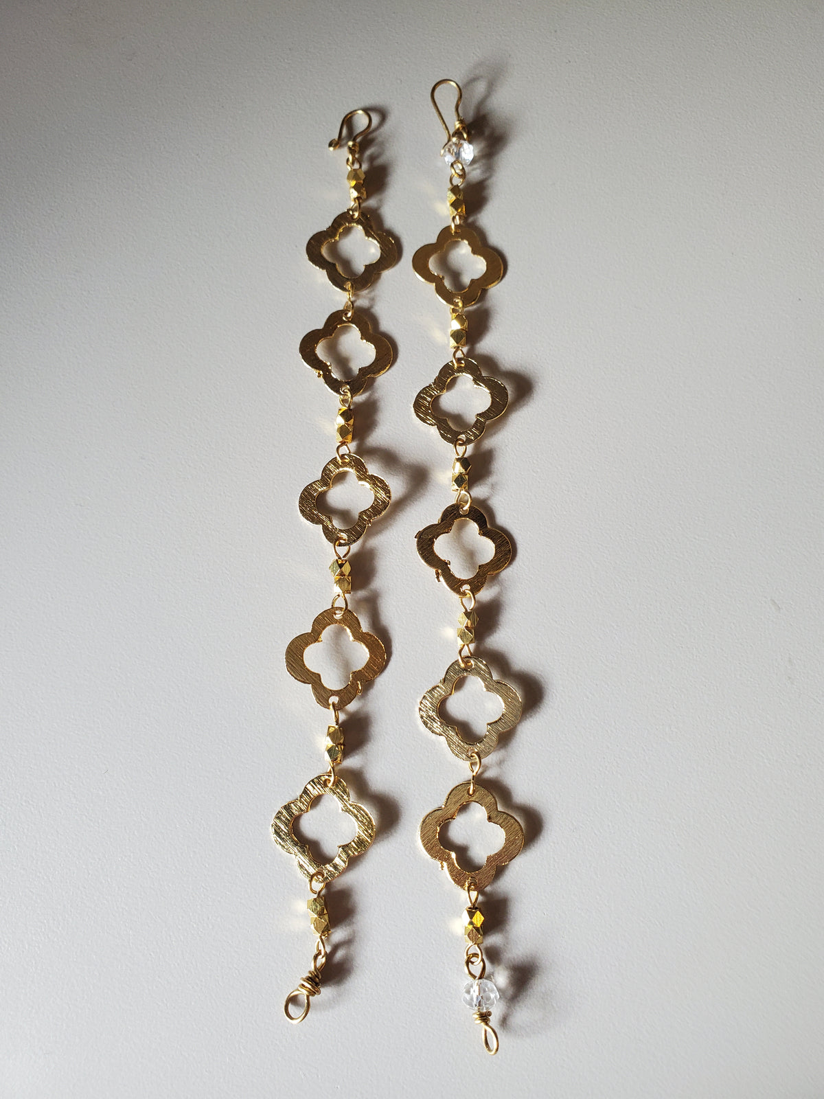 Flower Brass Link Bracelet