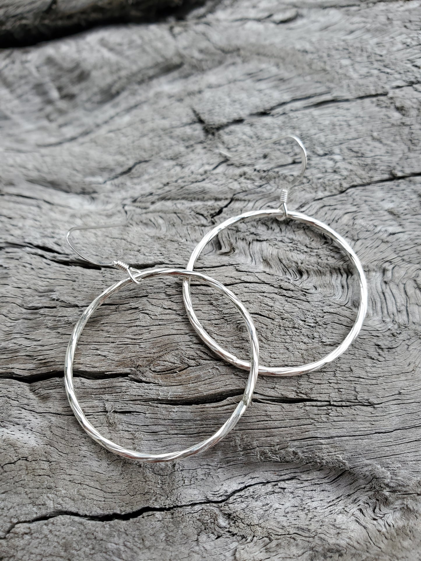Minimalistic Sterling Hoops-Medium