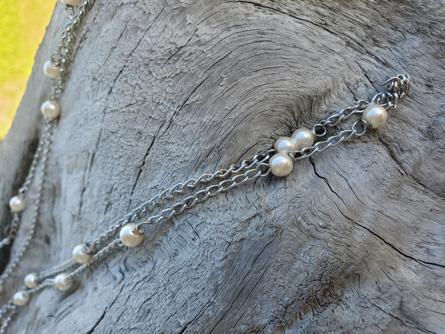 Cream White Shell Pearl Chain