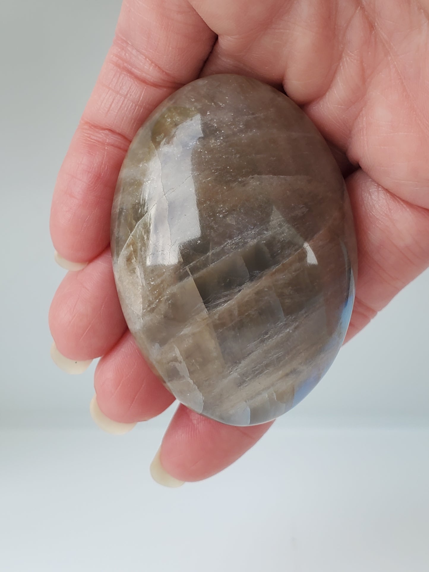 New Moonstone Palm Stone