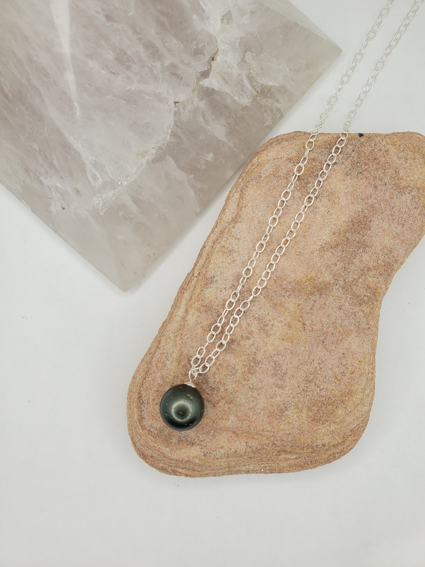 Dark Tahitian Pearl Pendant