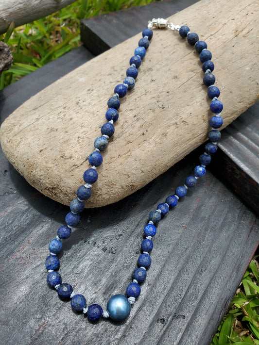 Knotted Gemstone Necklace Agate