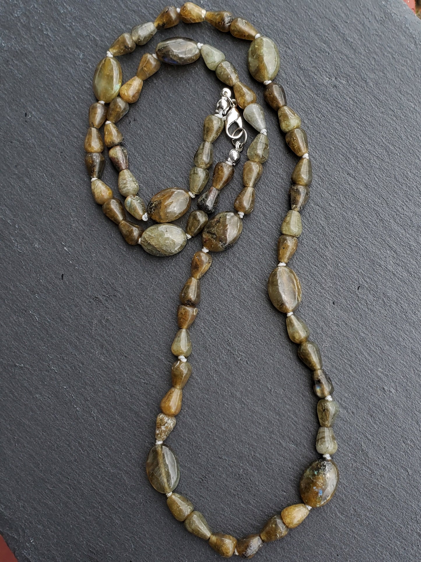 Knotted Labradorite Necklace