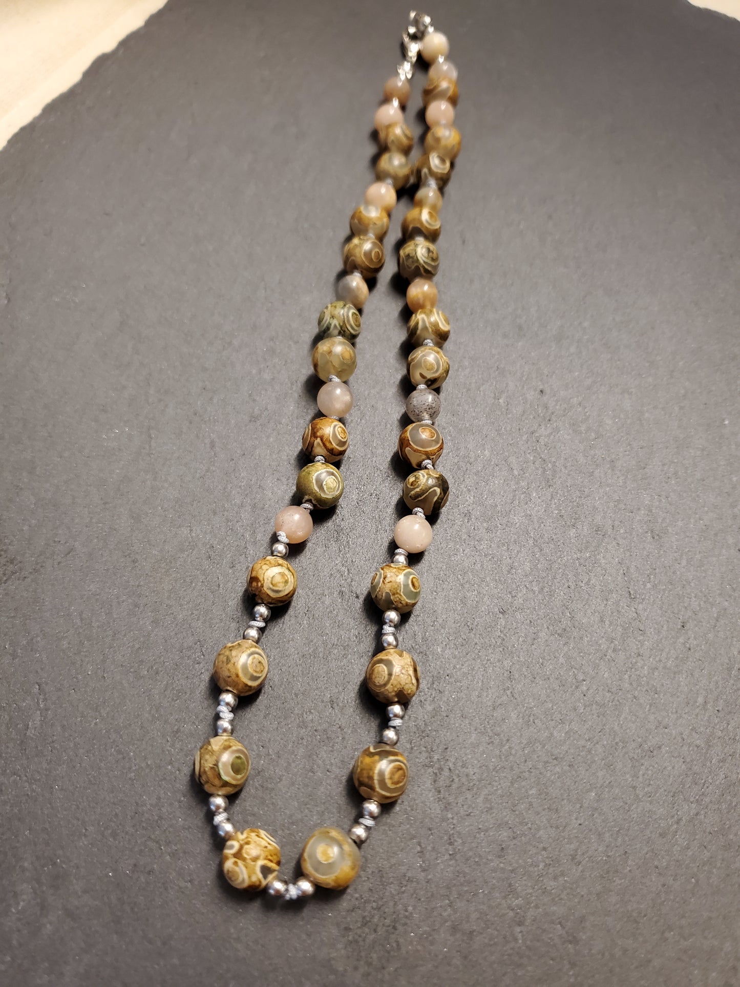 Knotted Orbicular Jasper Necklace