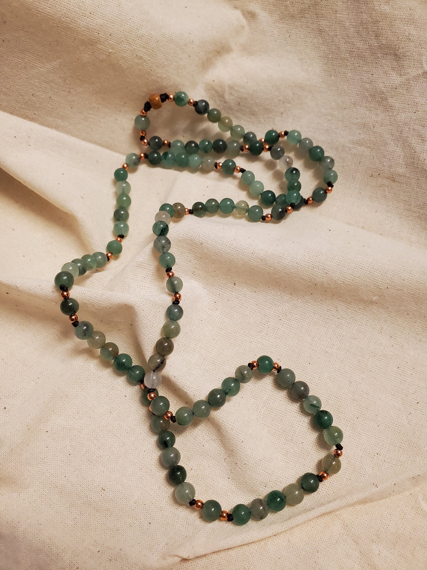 Knotted Green Aventurine Necklace