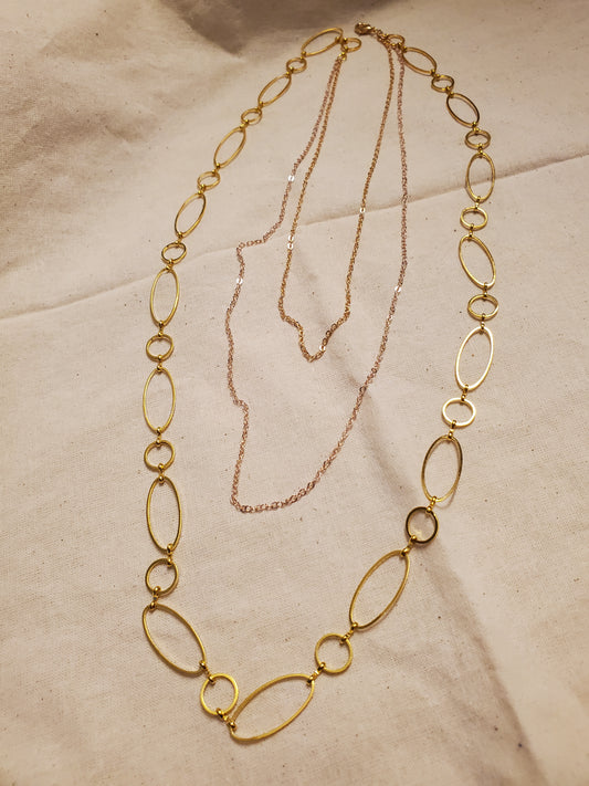 Brass Layered Necklace