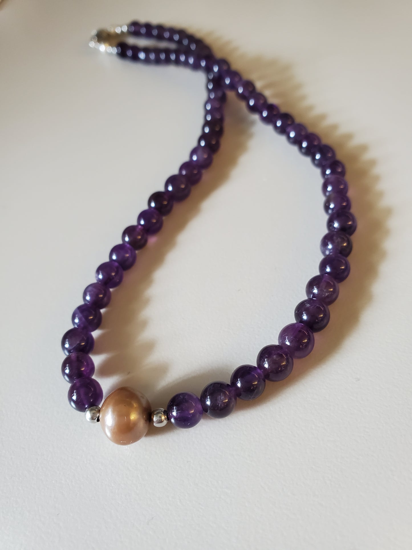 Gemstone Necklace Amethyst