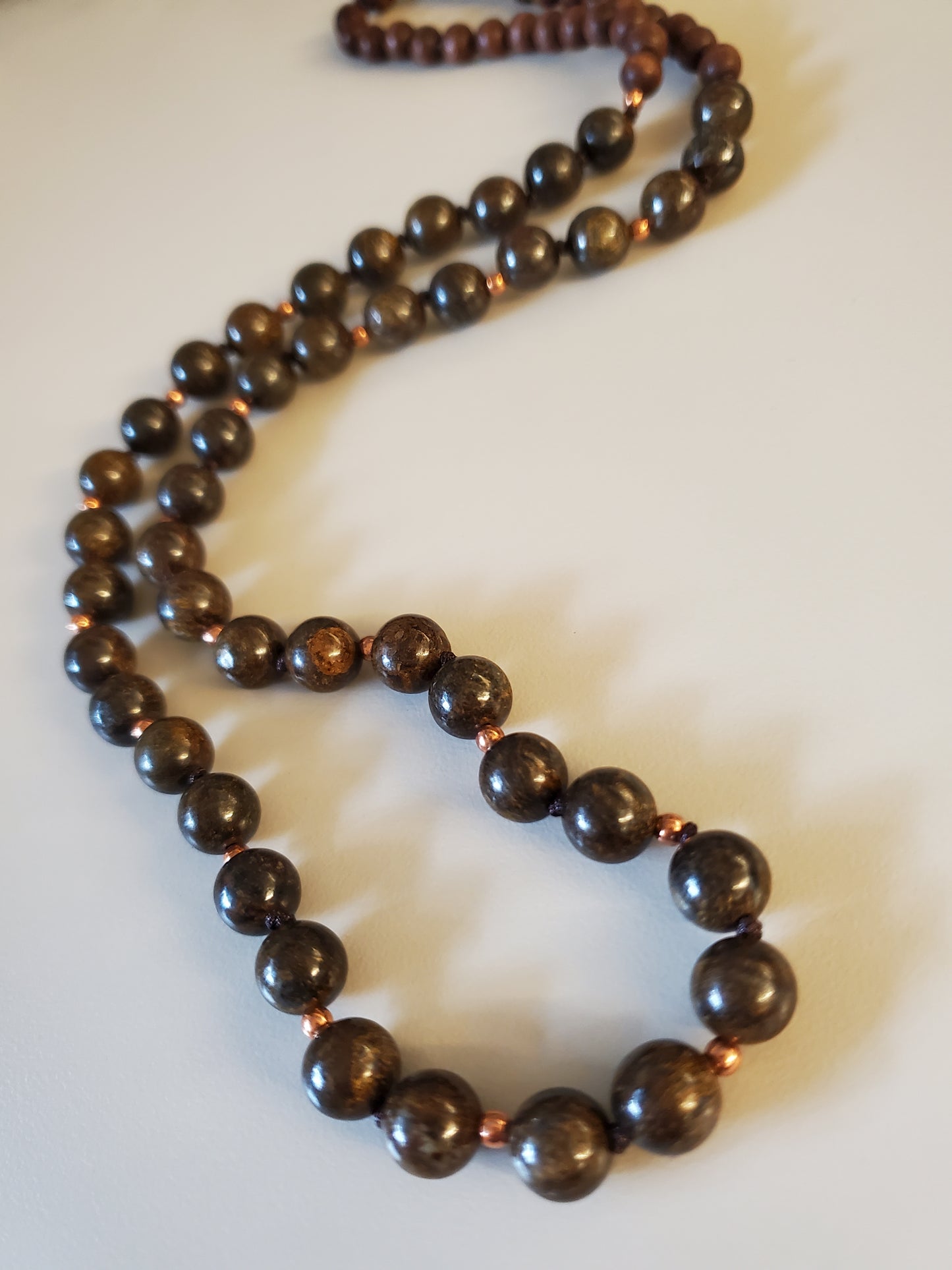 Gemstone Necklace Bronzite