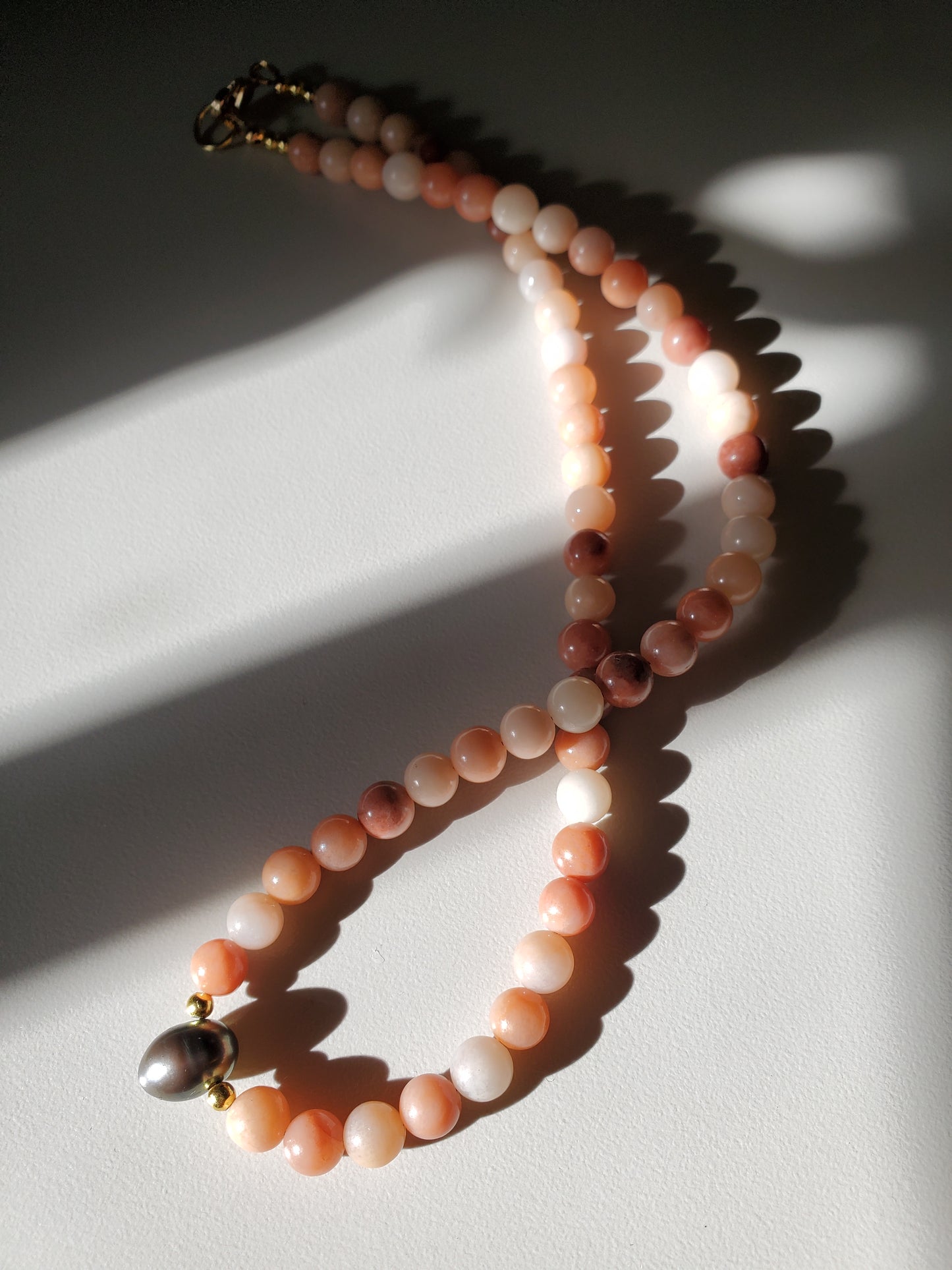 Gemstone Necklace Pink Aventurine