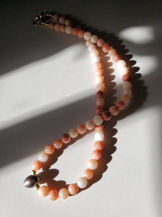 Gemstone Necklace Pink Aventurine