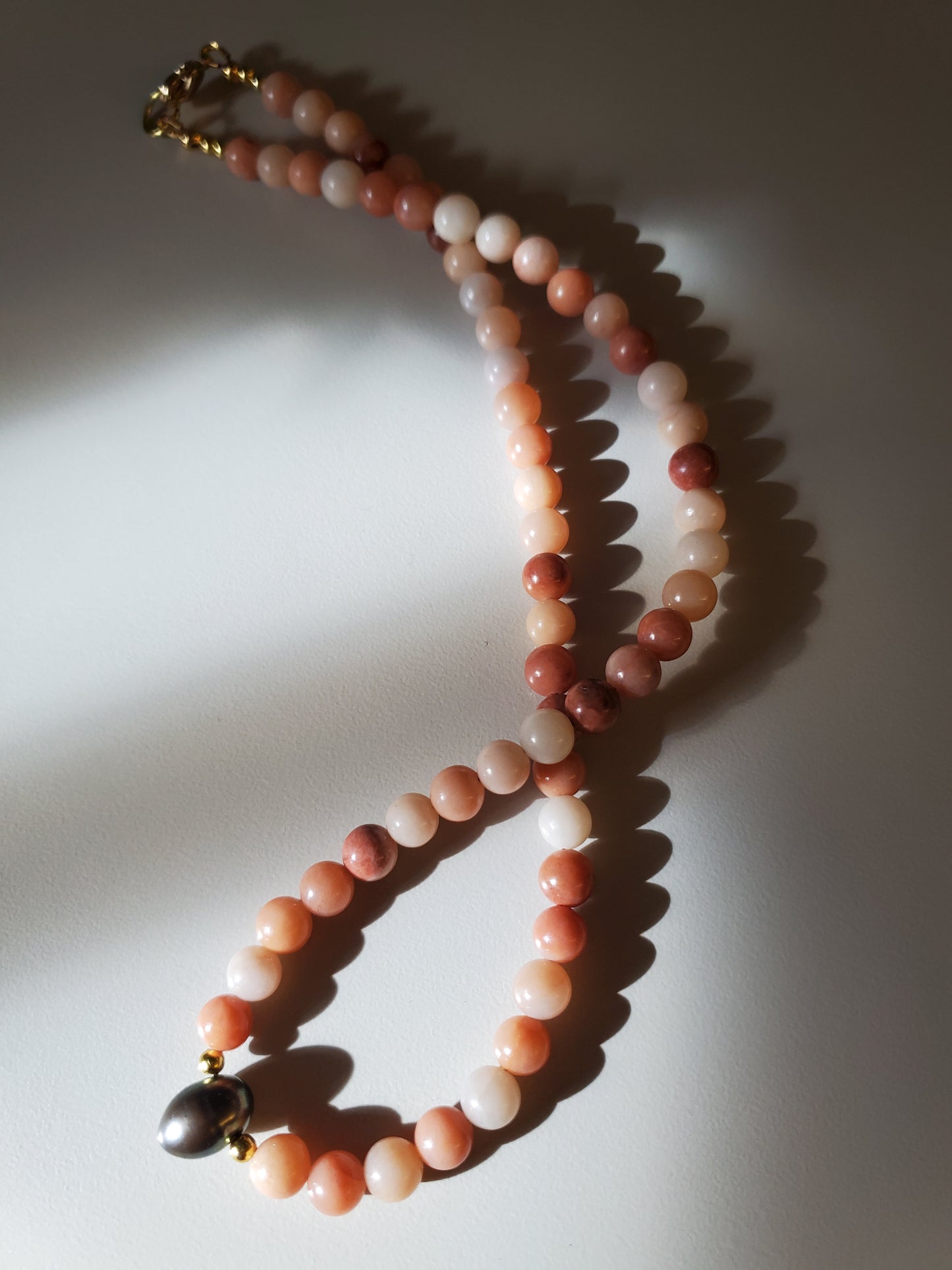 Gemstone Necklace Pink Aventurine