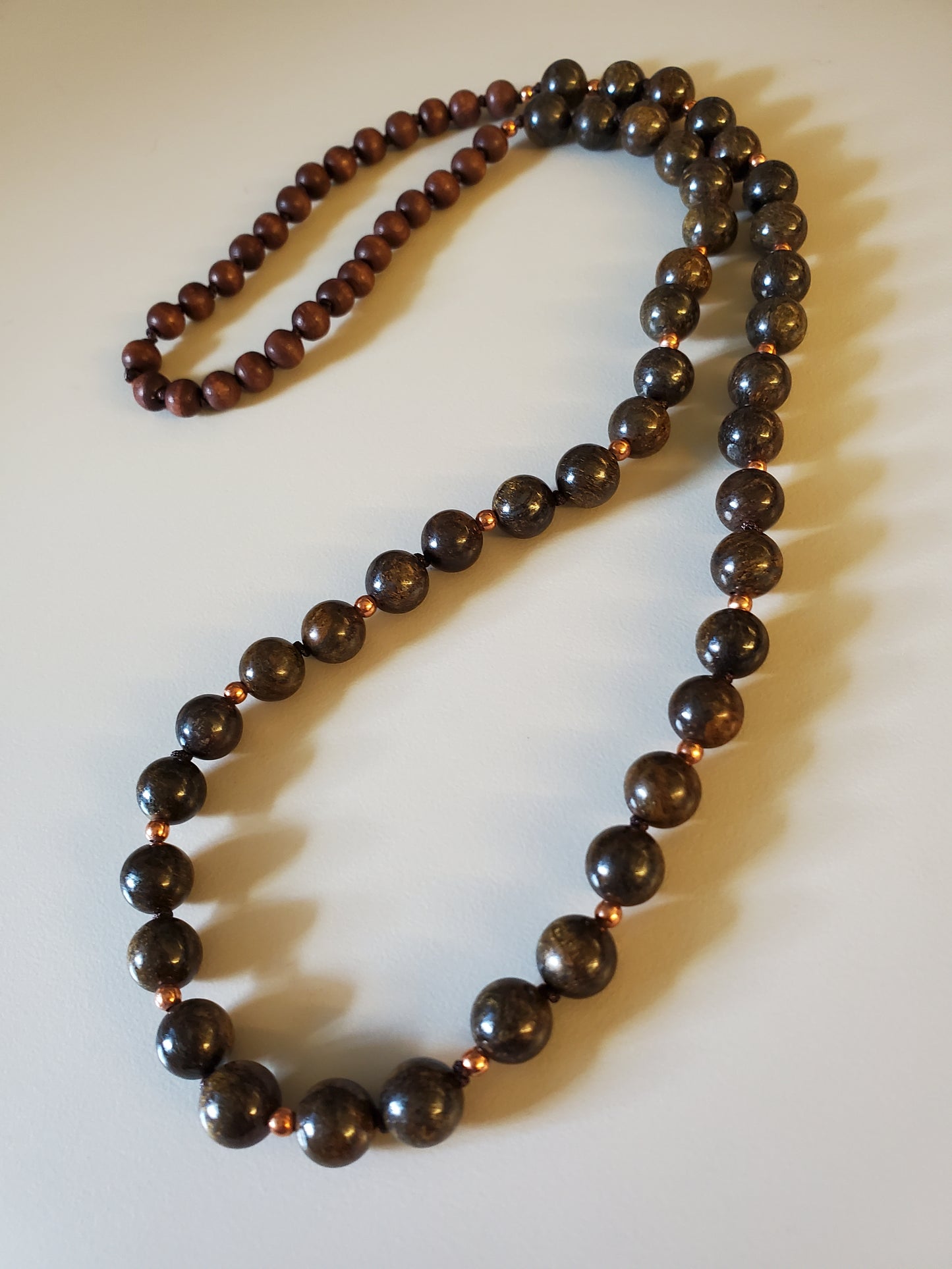 Gemstone Necklace Bronzite