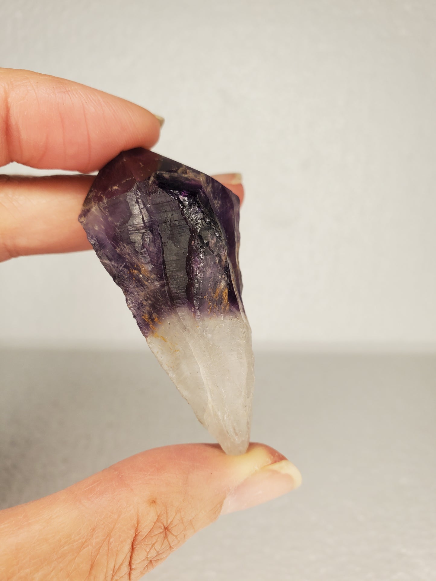 Natural Phantom Amethyst Root Crystal A