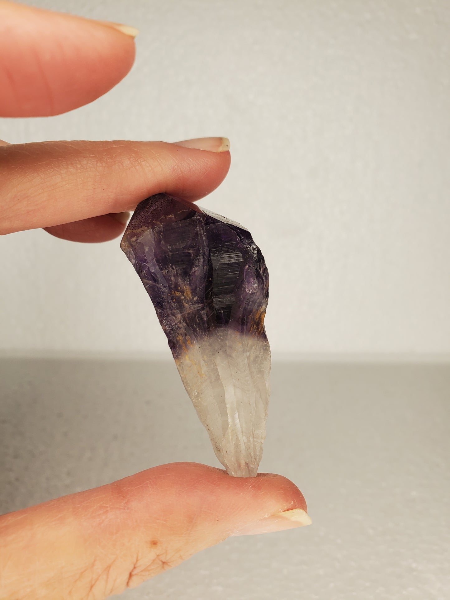 Natural Phantom Amethyst Root Crystal A