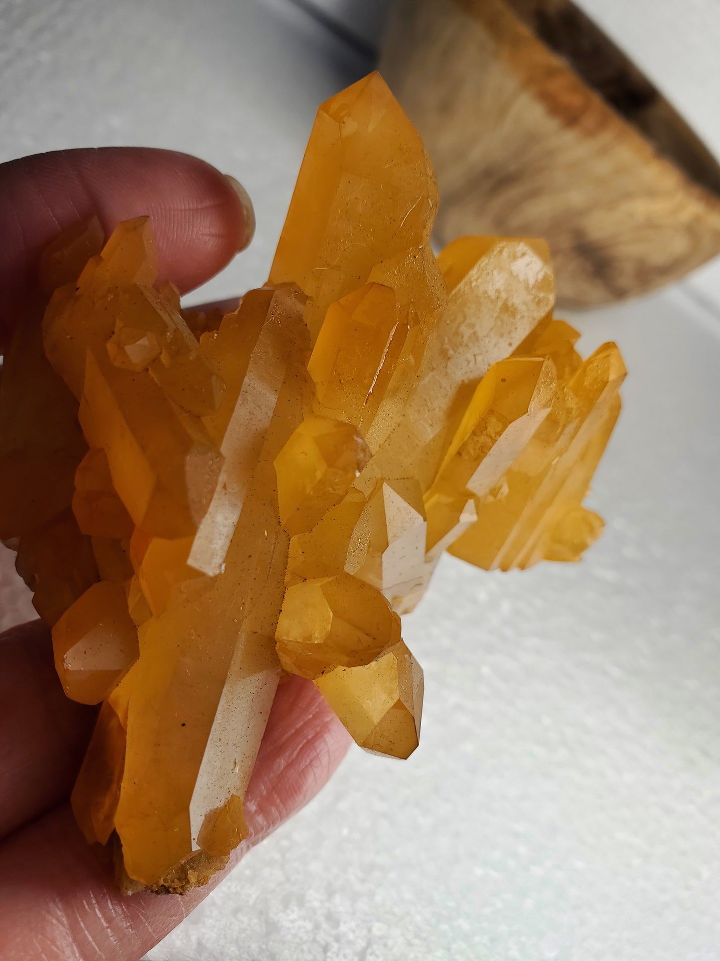 Lemurian Quartz-Tangerine