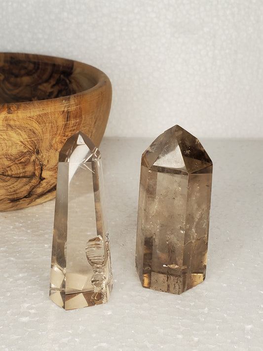 Clear Smoky Quartz Towers