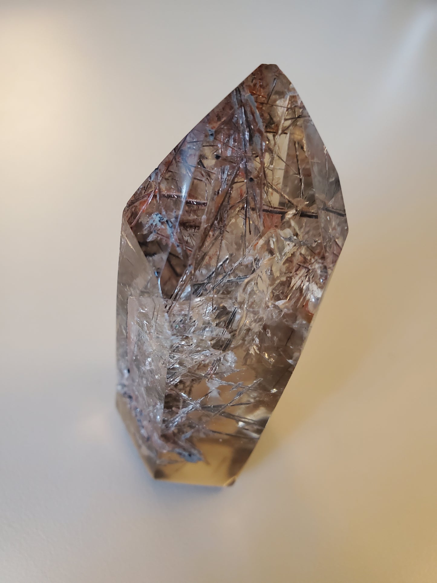 Rutilated Smokey Quartz Tower