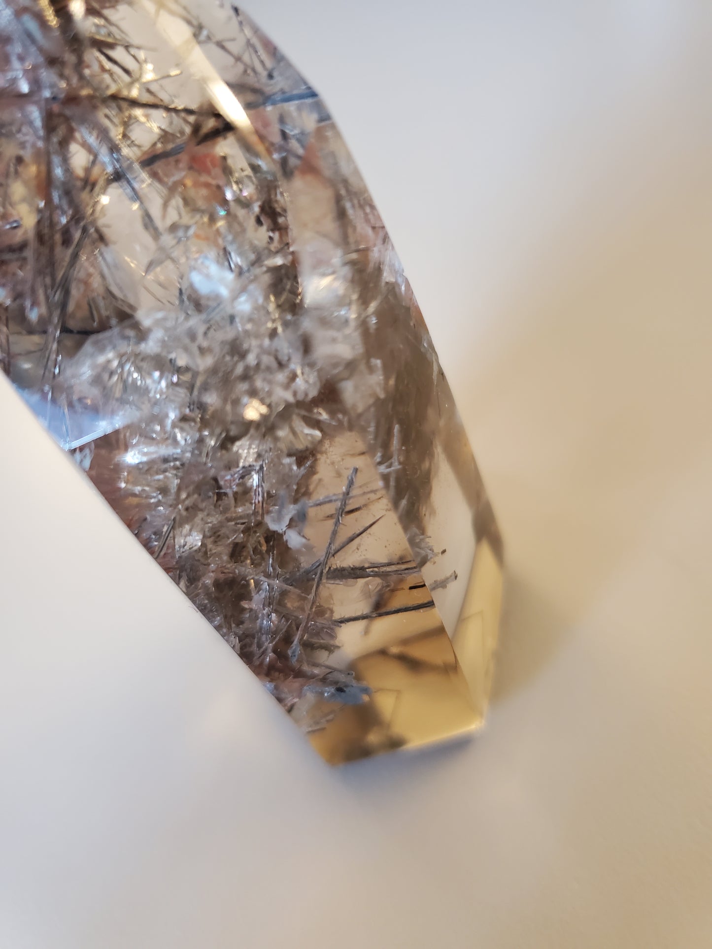 Rutilated Smokey Quartz Tower