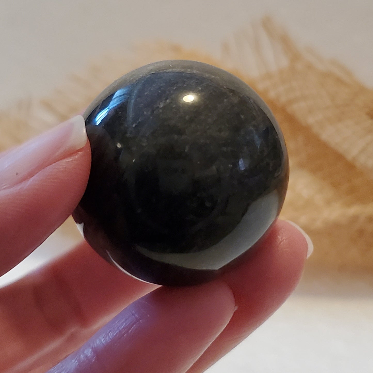 Gold Sheen Obsidian Mini Sphere