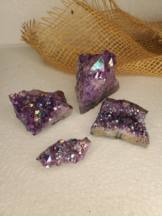 Aura Amethyst Clusters-C