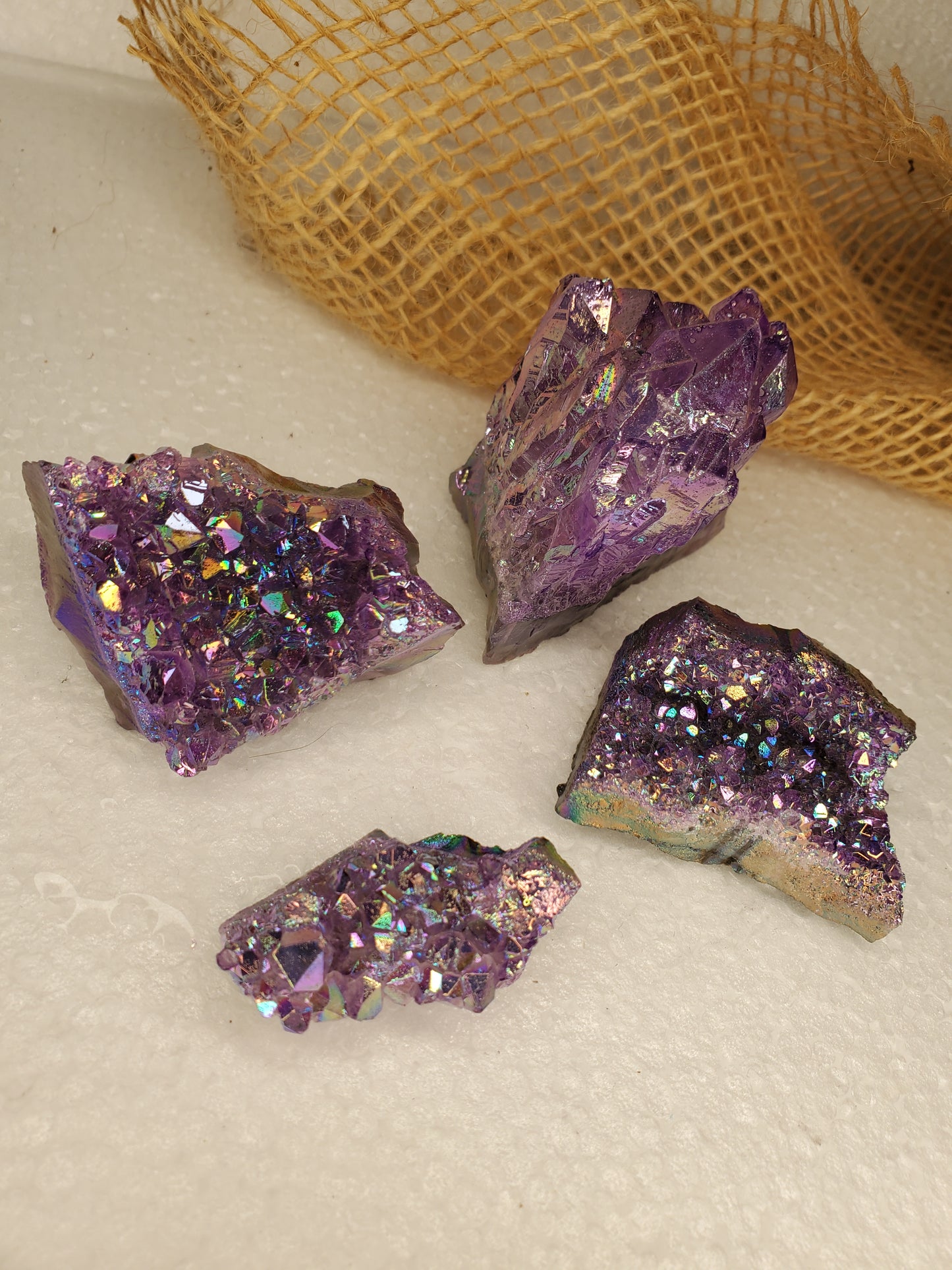 Aura Amethyst Clusters-A