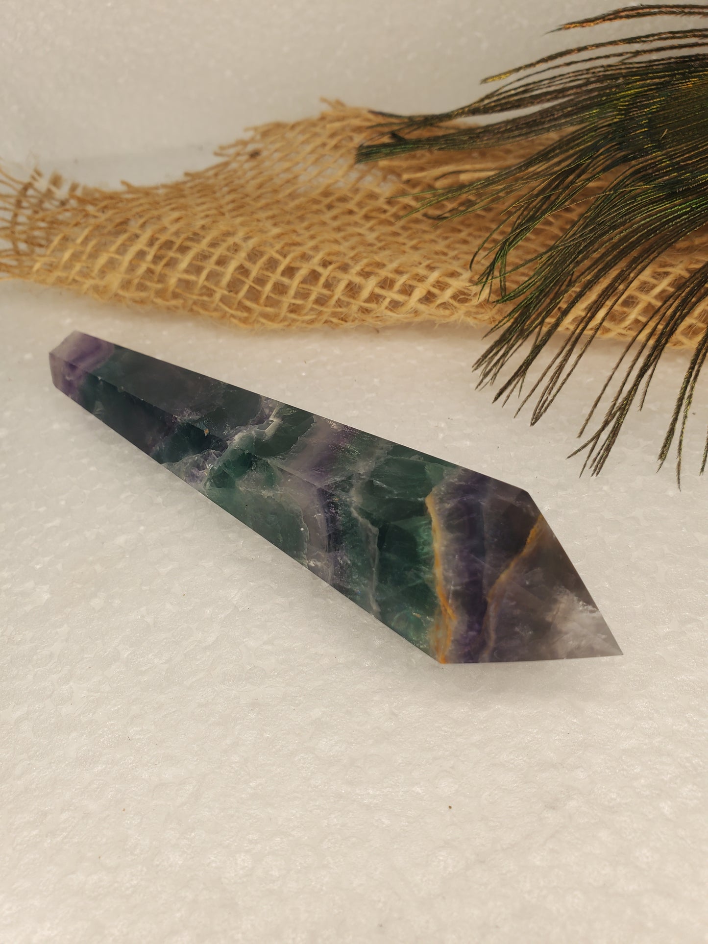 Rainbow Fluorite Wand C