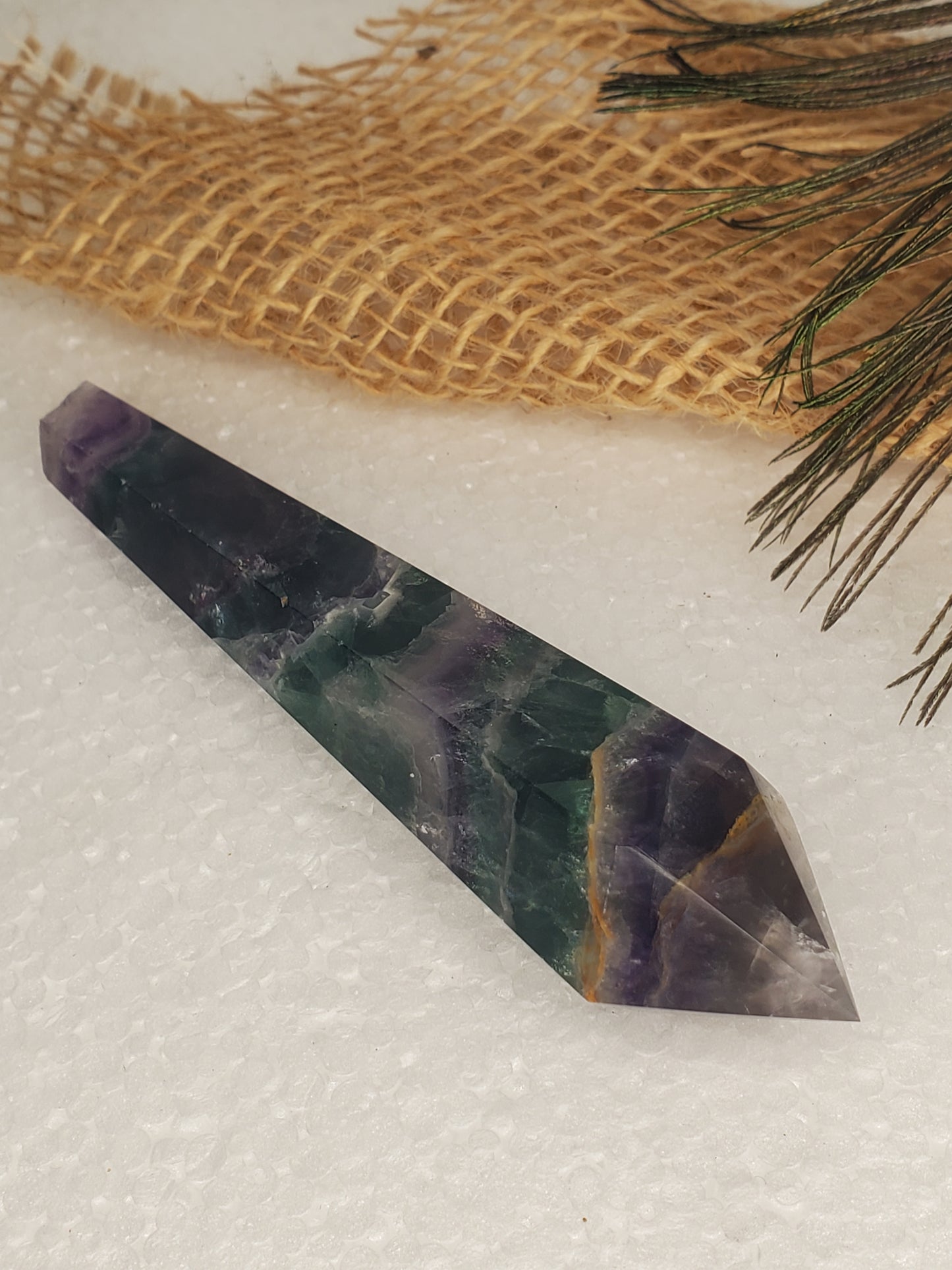 Rainbow Fluorite Wand C