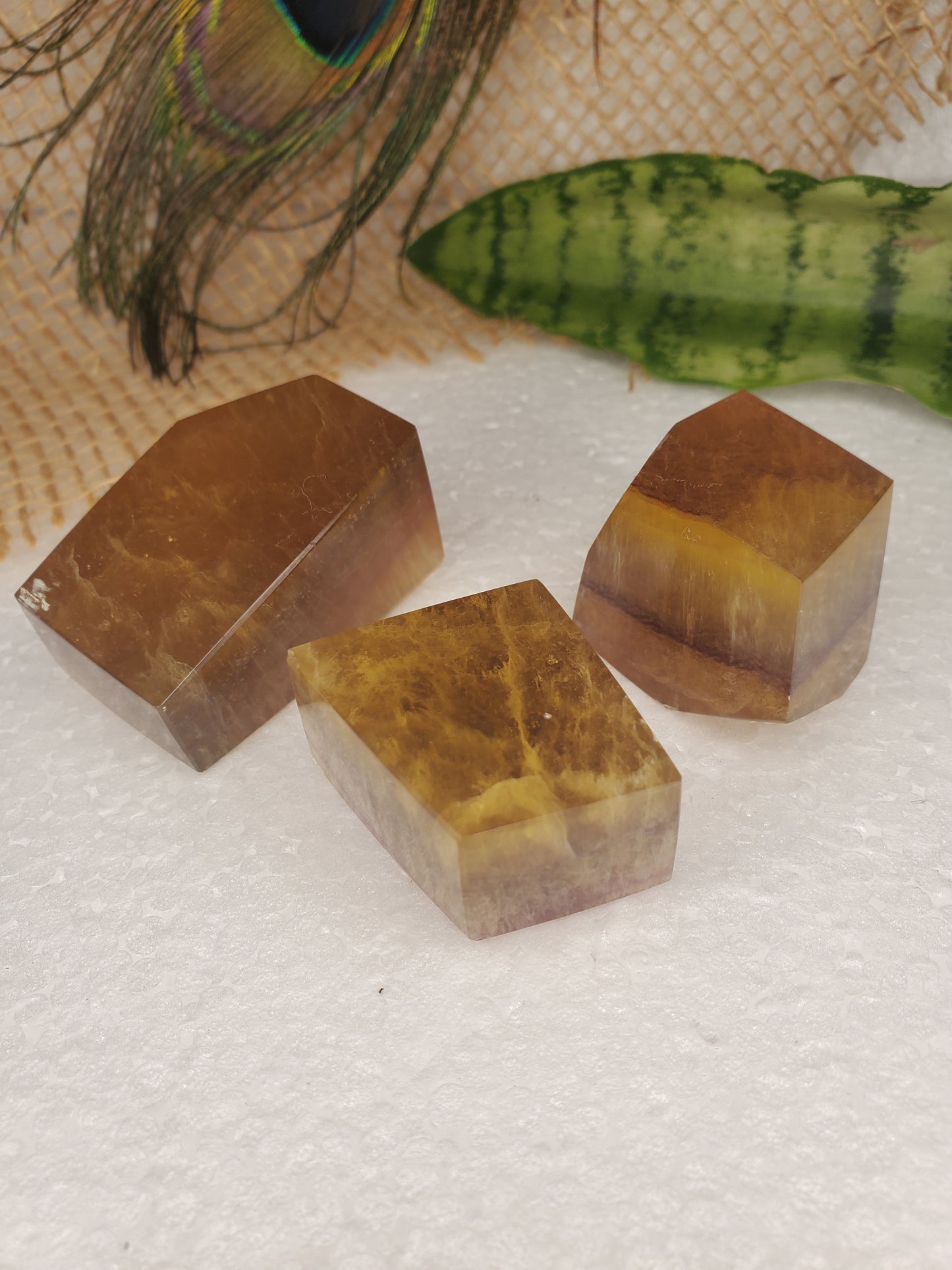 Yellow Fluorite Chunks C