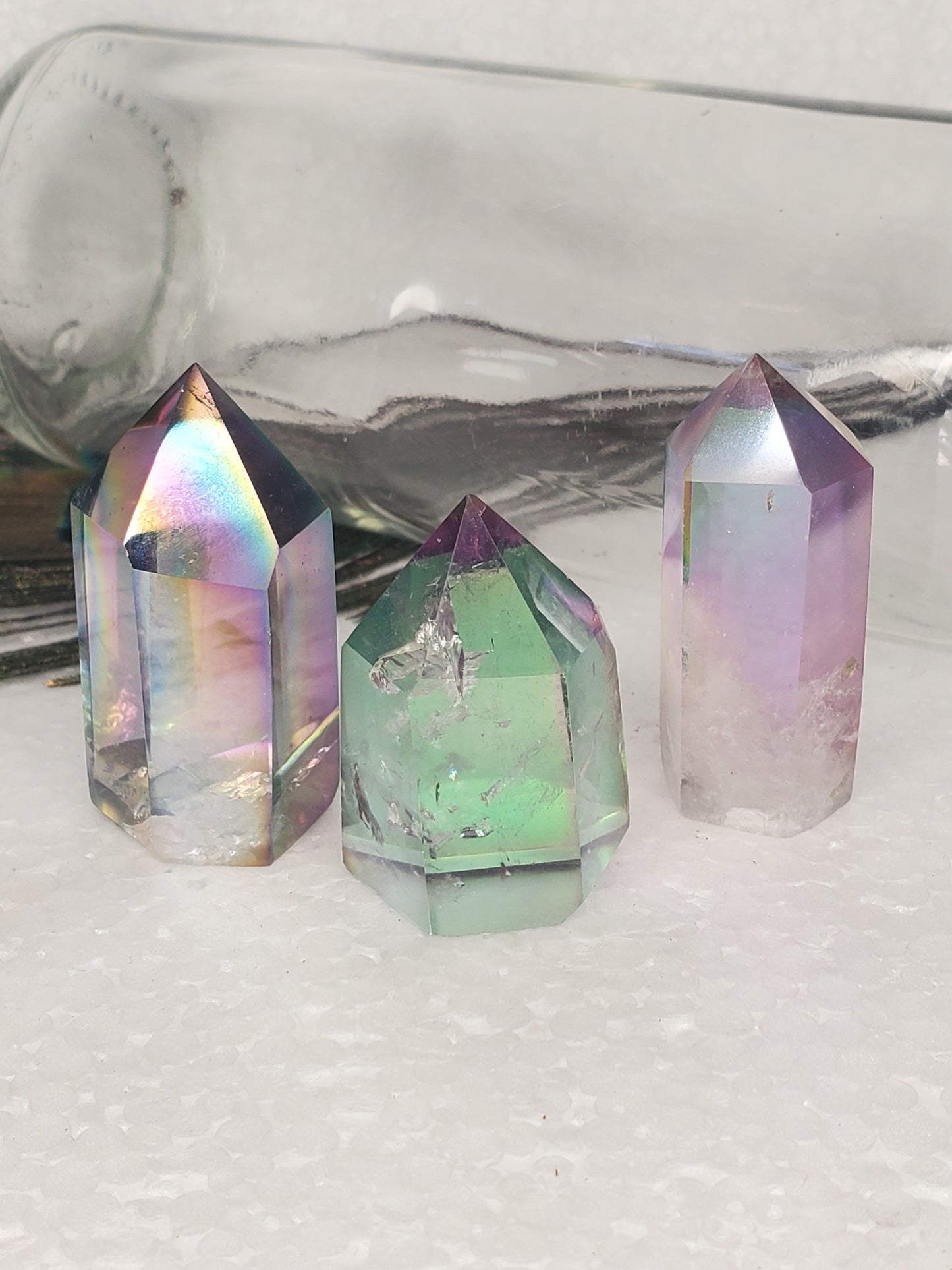 Smoky Aura Quartz Mini Towers-C