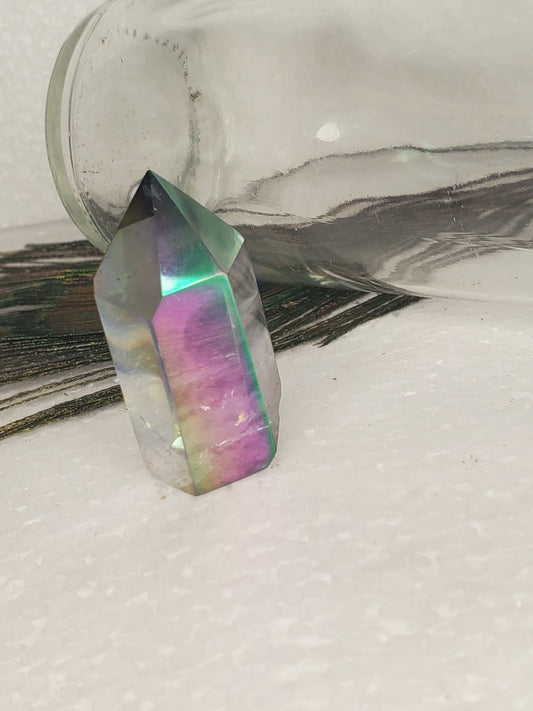 Smoky Aura Quartz Mini Towers-B