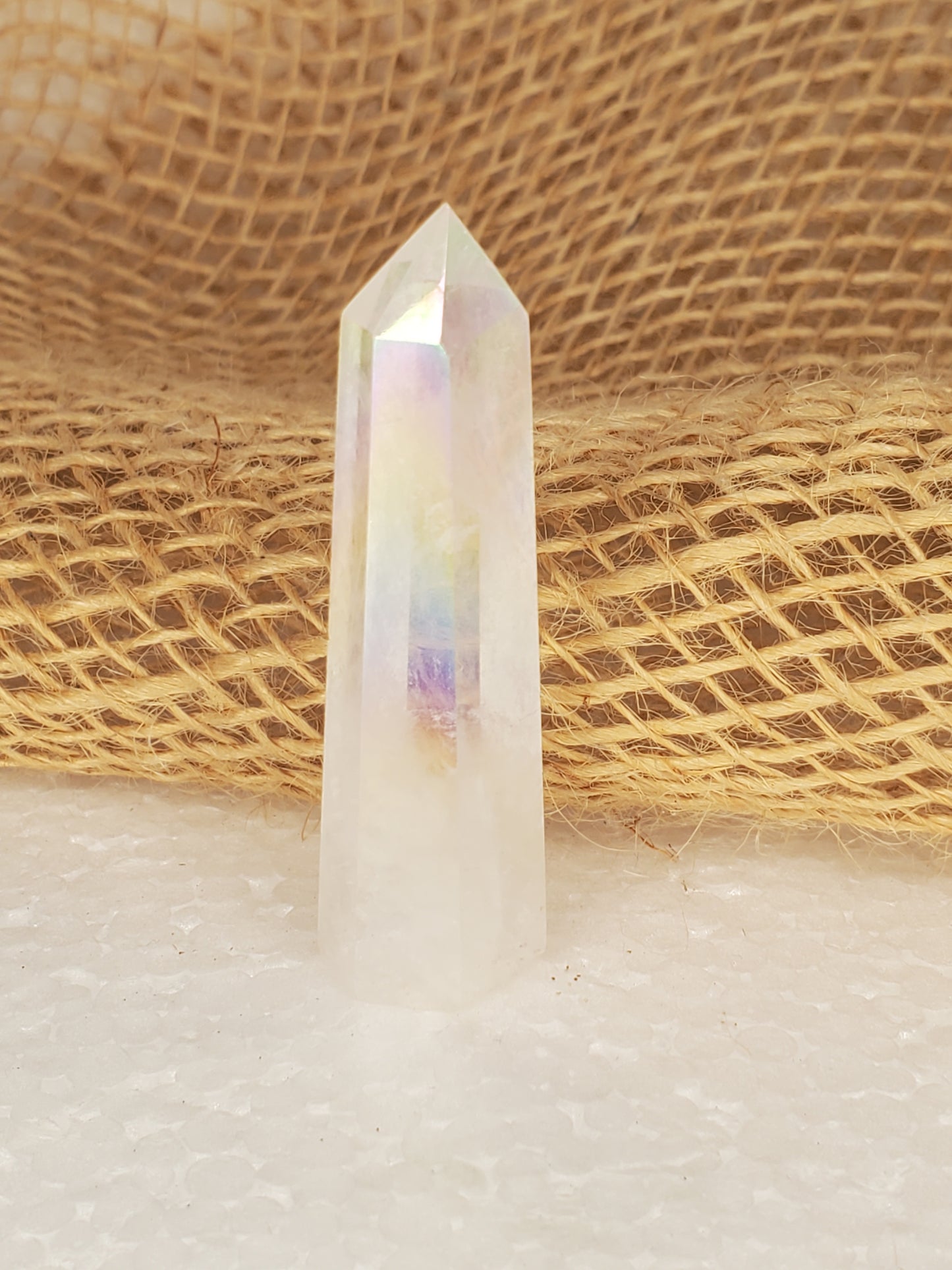 Clear Aura Quartz Mini Tower-D