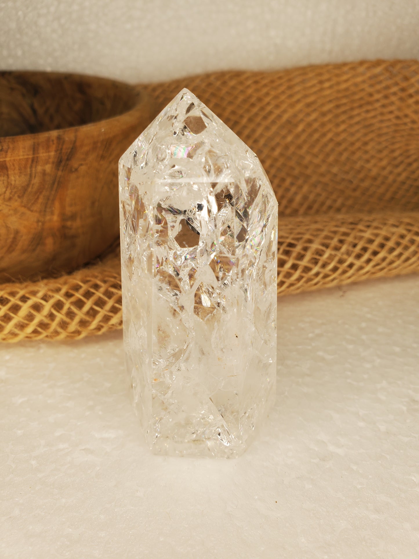 Crackled Quartz Tower