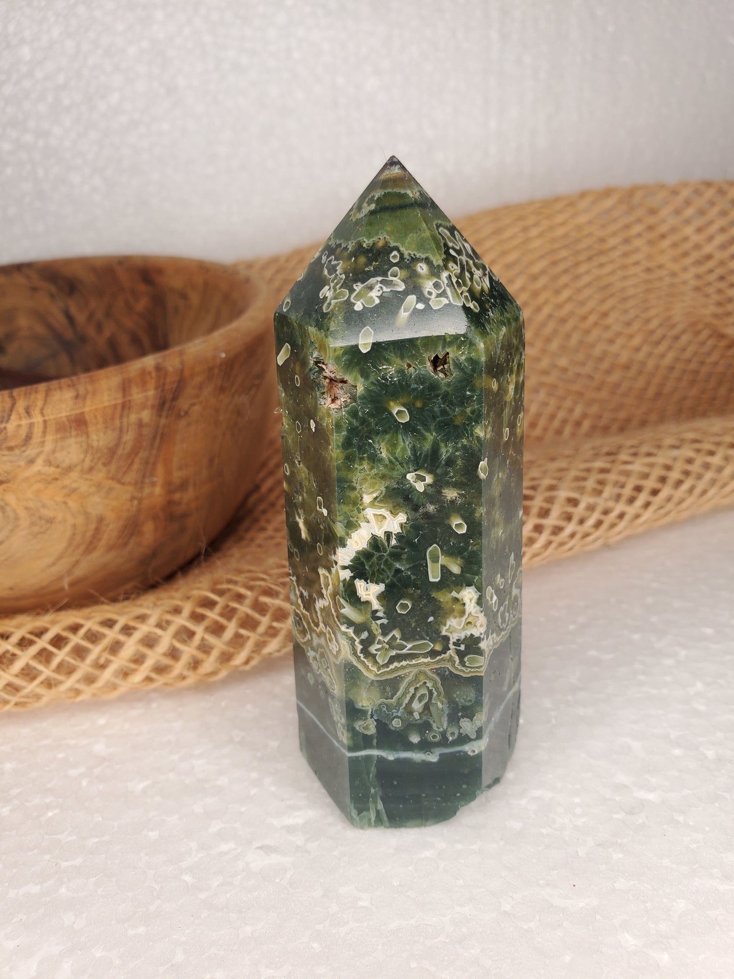 Tree Moss Agate Tower