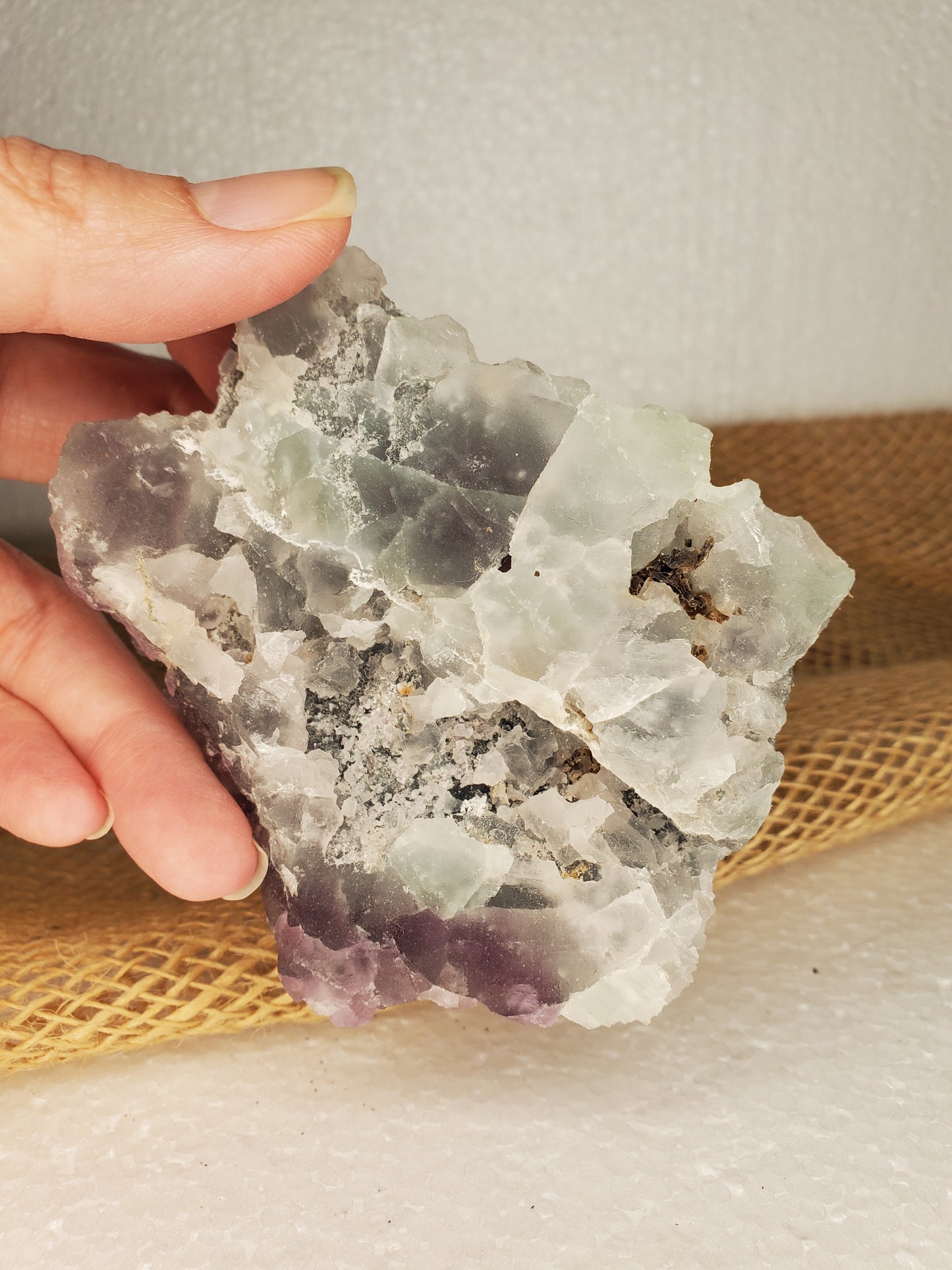 Raw Rainbow Fluorite