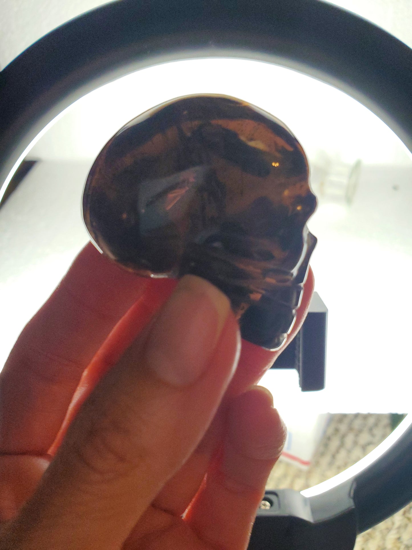 Smoky Quartz Skull