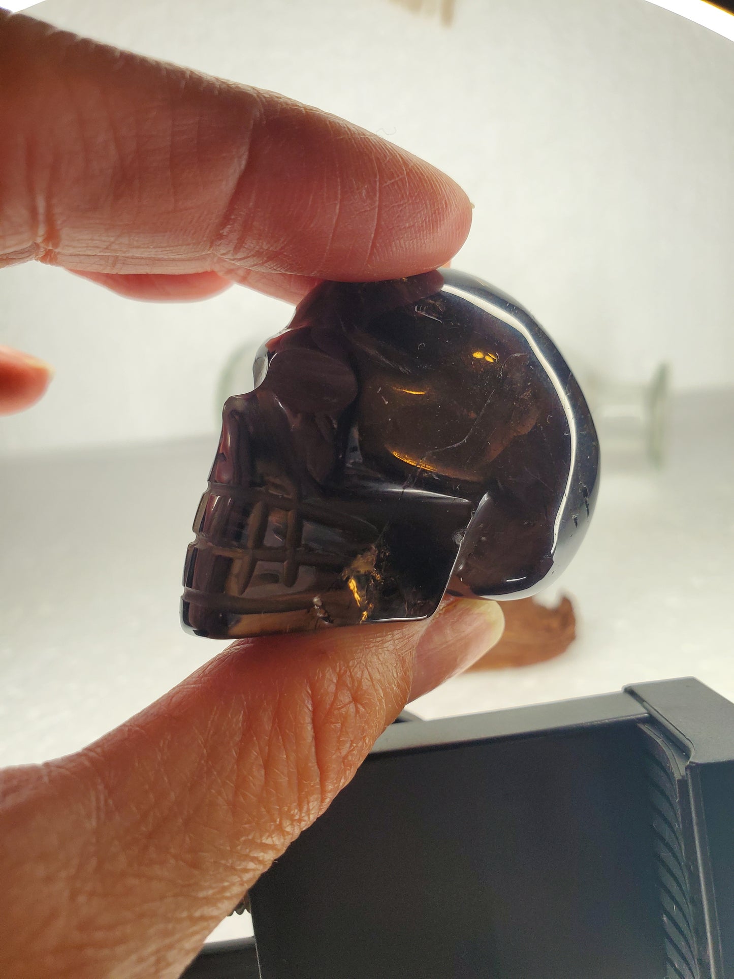 Smoky Quartz Skull