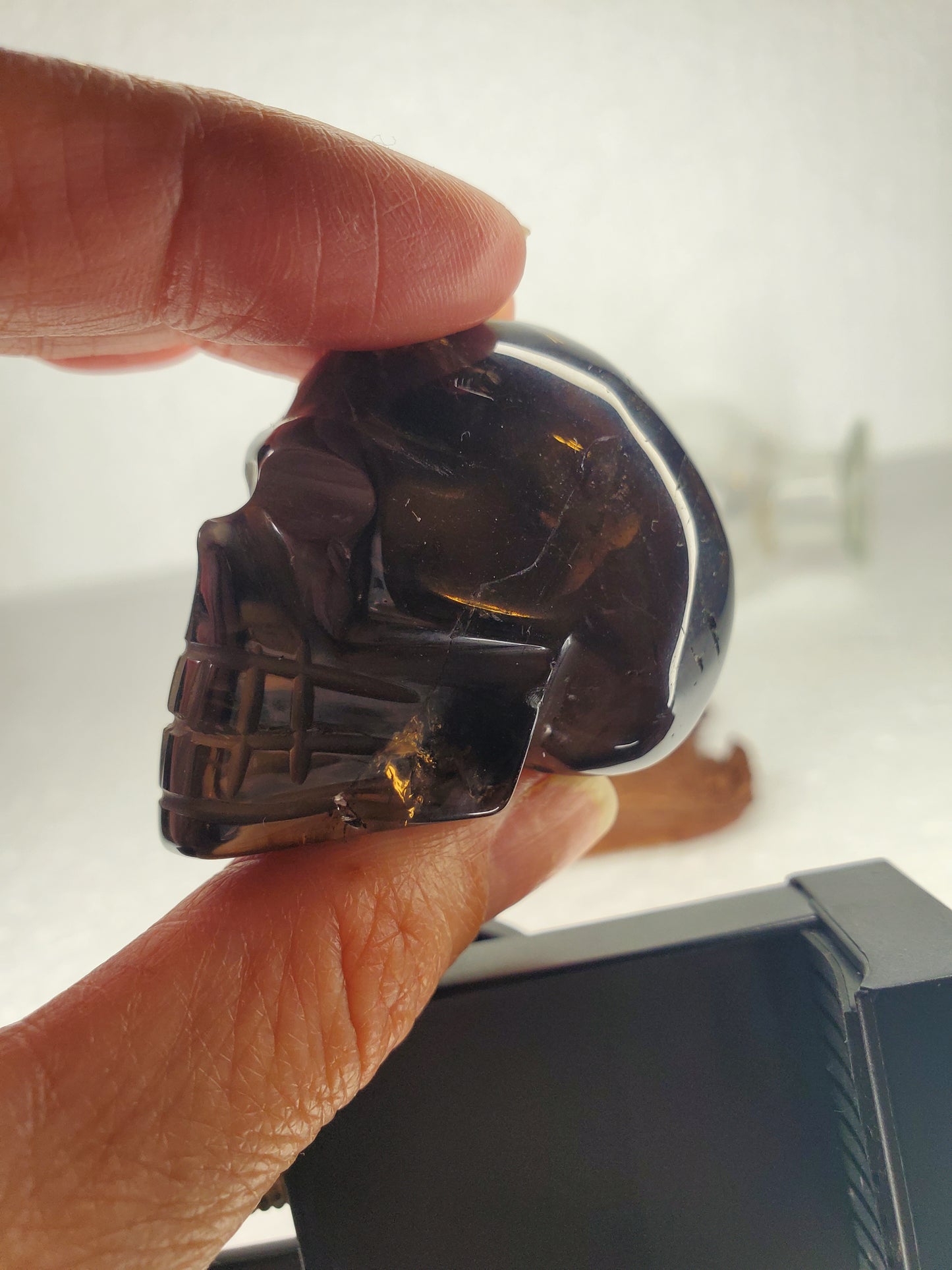 Smoky Quartz Skull