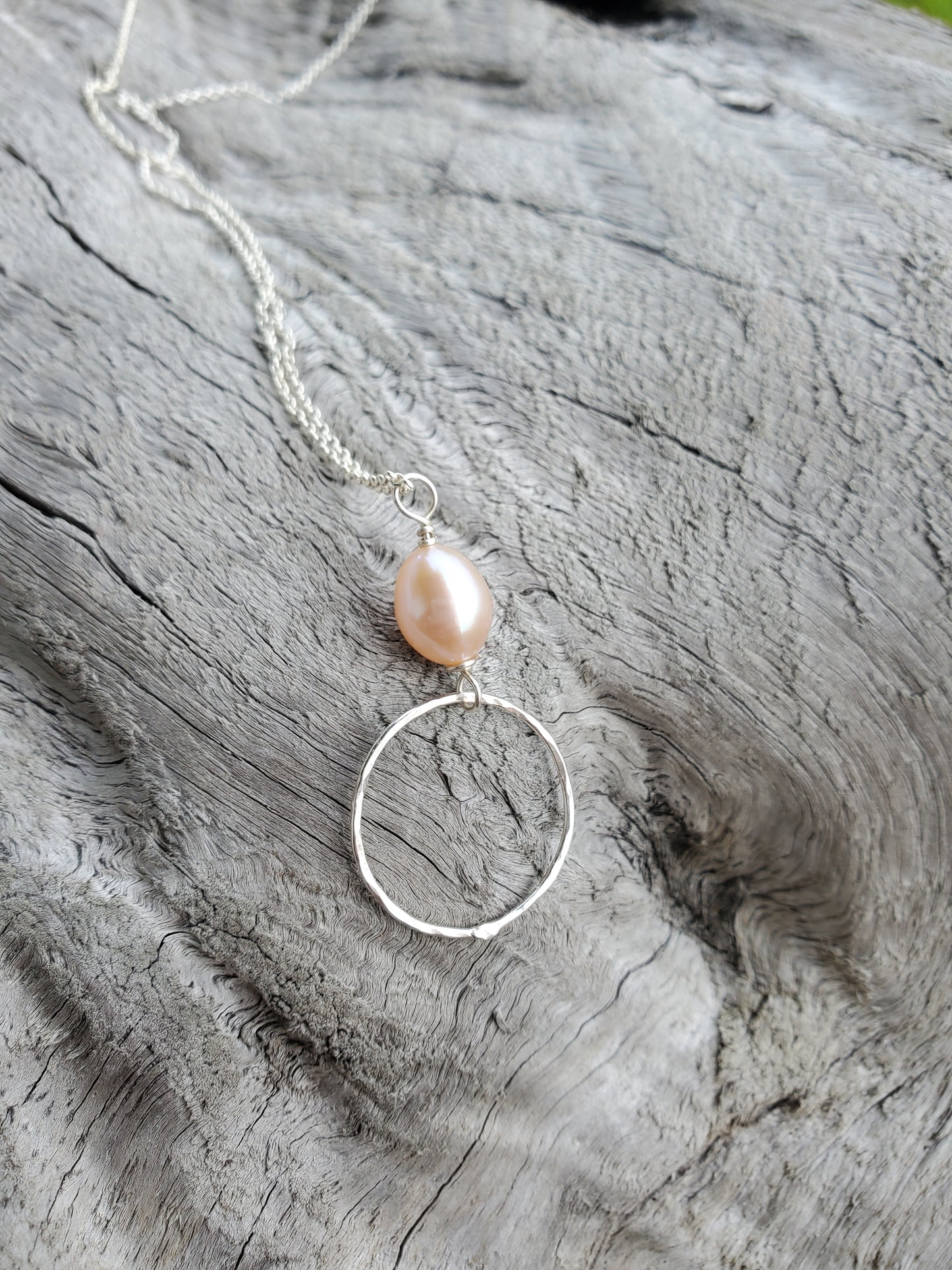 Pink Edison Pearl Necklace