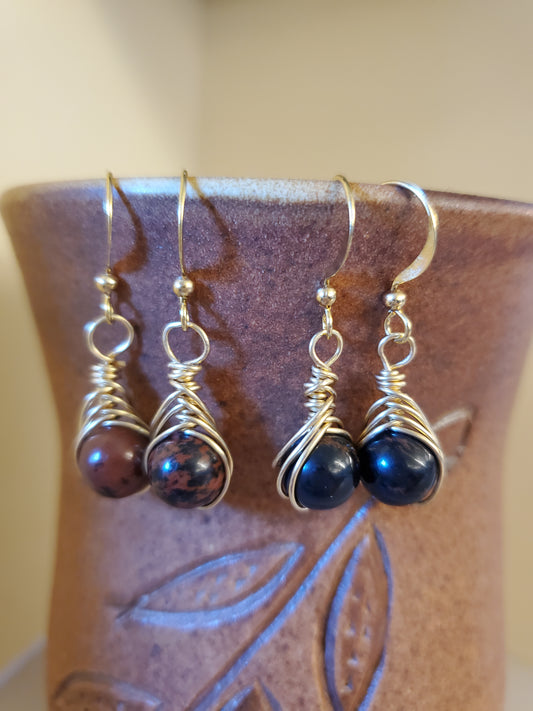 Mahogany Obsidian Dangle