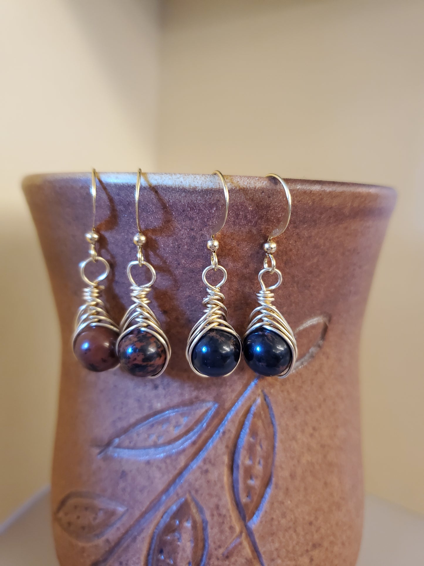 Mahogany Obsidian Dangle