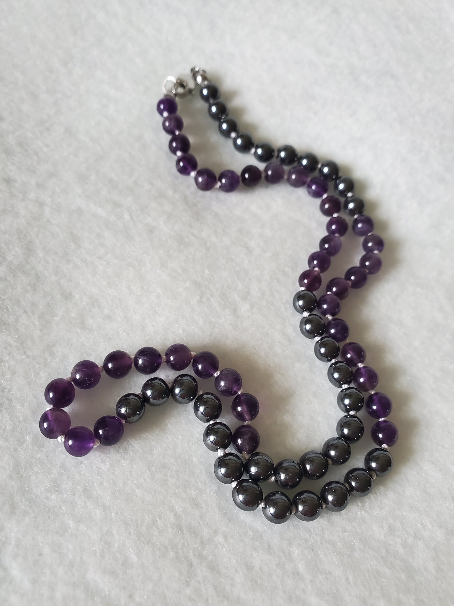 Amethyst & Hematite Necklace